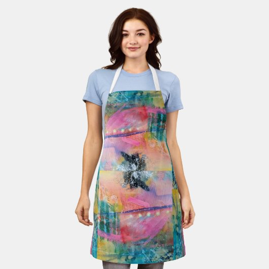 Light Journey Through the Waves Schürze (Getragen)