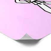 Light Karate Girl Poster (Ecke)