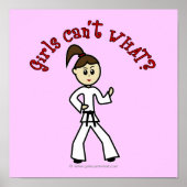Light Karate Girl Poster (Vorne)