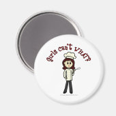 Light Koch Girl Magnet (Vorderseite/Rückseite)