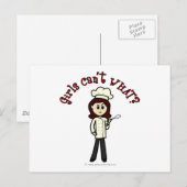 Light Koch Girl Postkarte (Vorne/Hinten)