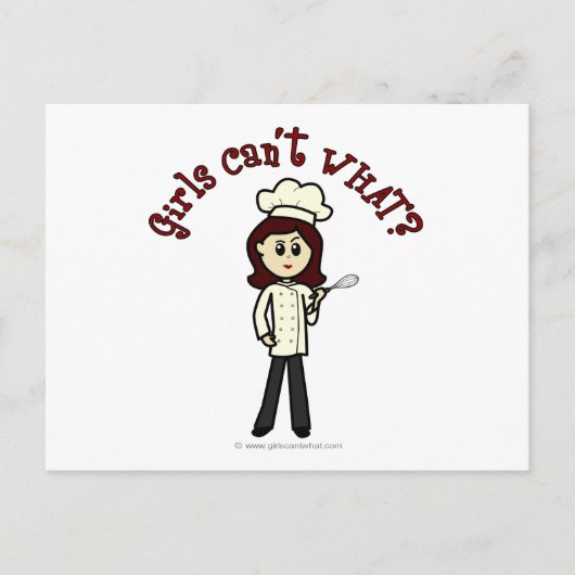 Light Koch Girl Postkarte (Vorderseite)