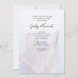 Light Lavendel Lila Kristalleinsatzpartei Einladung