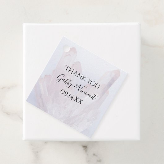 Light Lavender Crystals Wedding Vielen Dank Geschenkanhänger (Beispiel)