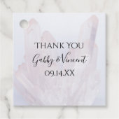 Light Lavender Crystals Wedding Vielen Dank Geschenkanhänger (Vorderseite)