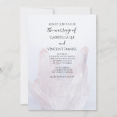 Light Lavender Lila Kristallhochzeit Einladung (Vorderseite)