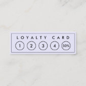 Light Lavender Mini Chic Moderne Minimalistisch Treuekarte (Rückseite)
