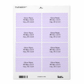 Light Lavender mit weißen Polka Dots (Vorne)