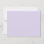 Light Lavender Modern Wavy Border Note card Einladung (Rückseite)