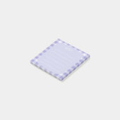 light lavender Plaid Note Design Post-it Klebezettel (angewinkelt)
