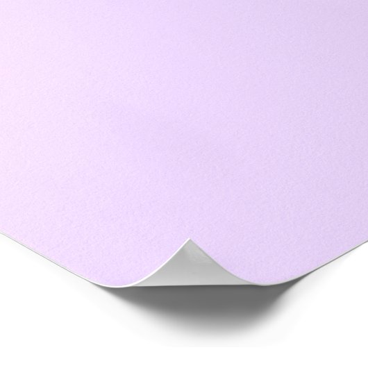 Light Lavender Poster (Ecke)