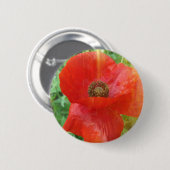 Light Leaks Red Poppy Button (Vorne & Hinten)