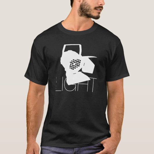 Light  Lighting Technology Motif With Spotlight T-Shirt (Vorderseite)