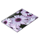 Light Lila Blooms Bouquet Notizblock (Linke Seite)