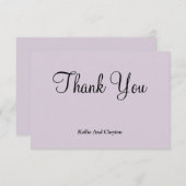 Light Lila Dankeschön Karten (Vorne/Hinten)