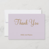 Light Lila Dankeschön Karten (Vorderseite)