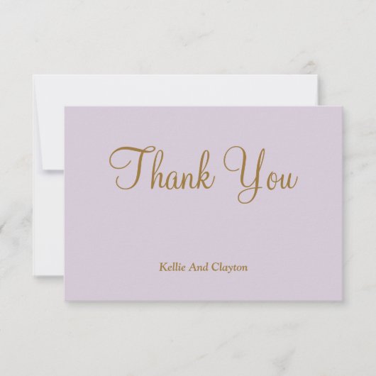 Light Lila Dankeschön Karten (Vorderseite)