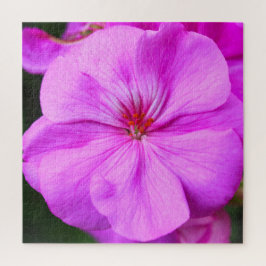 Light Lila Geranium Jigsaw Puzzle