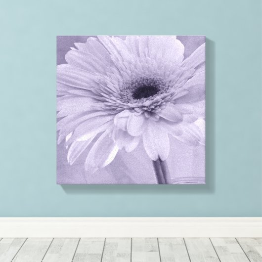Light Lila Gerber Daisy Leinwanddruck (Insitu (Holzboden))