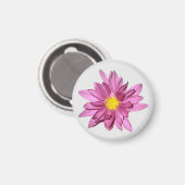 Light Lila Gerbera Magnet (Vorderseite/Rückseite)