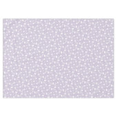 Light Lilac White Liberty Blumenmuster Elegant Tischdecke (Vorderseite (Horizontal))