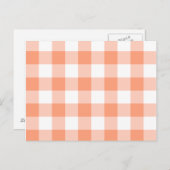 Light Lmon Gingham Pattern Postkarte (Vorne/Hinten)