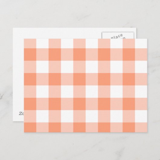 Light Lmon Gingham Pattern Postkarte (Vorne/Hinten)