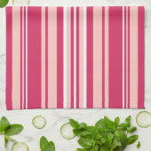 Light Maroon Stripes Geschirrtuch (Gefaltet)