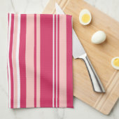 Light Maroon Stripes Geschirrtuch (Viertel Falte)