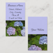 Light Mauve Hydrangea Visitenkarte (Vorne/Hinten)