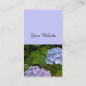 Light Mauve Hydrangea Visitenkarte (Rückseite)