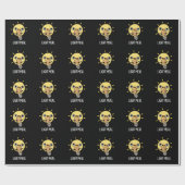 Light Meal Funny Electric Bulb Pun Dark BG Geschenkpapier (Flach)