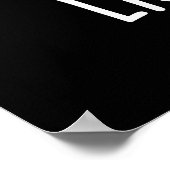 Light Meal Funny Electric Bulb Pun Dark BG Poster (Ecke)