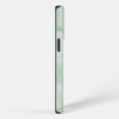 Light Mint Green Marmor iPhone Hülle (Rechte Seite)
