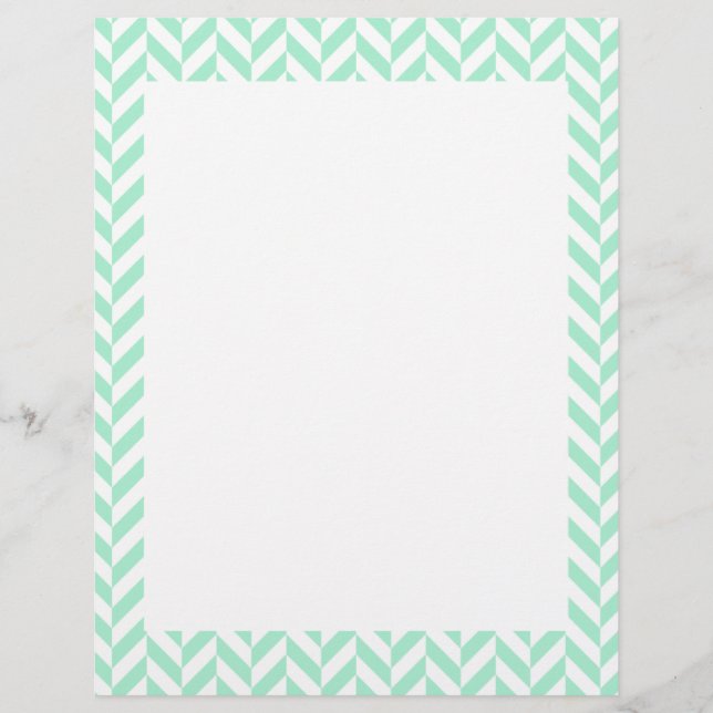 Light Minze Green Zickzack Pattern (Vorderseite)