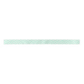 Light Minze Green Zickzack Pattern Satinband (Vorderseite)