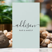 Light Minze Social Media Instagram Facebook QR Cod Visitenkarte