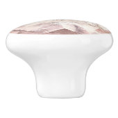 Light Morganite Crystal Muster Keramikknauf (Seitenansicht)