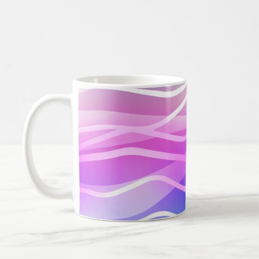 Light Multicolor, Rainbow Layout mit flachen Linie Kaffeetasse (Links)