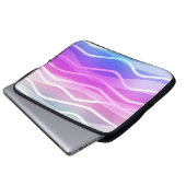 Light Multicolor, Rainbow Layout mit flachen Linie Laptopschutzhülle (Vorne Knopf)