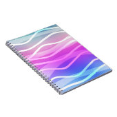 Light Multicolor, Rainbow Layout mit flachen Linie Notizblock (Rechte Seite)