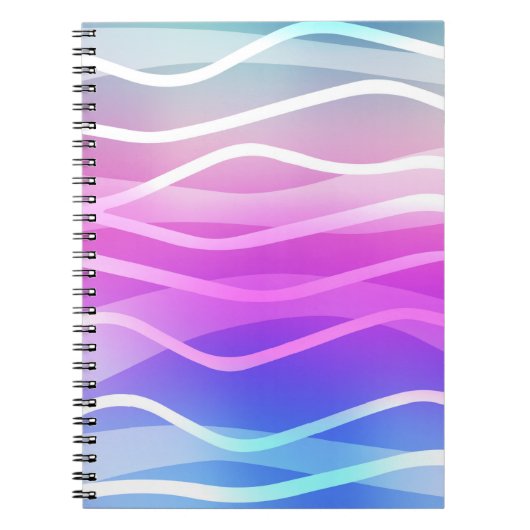 Light Multicolor, Rainbow Layout mit flachen Linie Notizblock (Vorderseite)