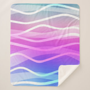Light Multicolor, Rainbow Layout mit flachen Linie Sherpadecke