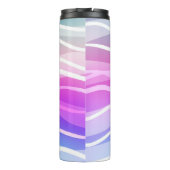 Light Multicolor, Rainbow Layout mit flachen Linie Thermosbecher (Rückseite)