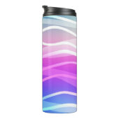 Light Multicolor, Rainbow Layout mit flachen Linie Thermosbecher (Nach rechts gedreht)