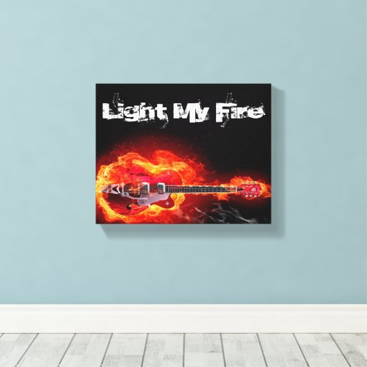 Light My Fire Leinwanddruck (Insitu (Holzboden))