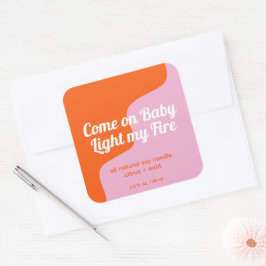 Light My Fire Modern Product Label Quadratischer Aufkleber