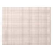 Light Neutral Grid Notepad Notizblock (Vorderseite)