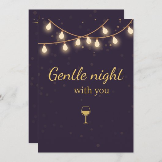 Light Night Party Invite Einladung (Vorne/Hinten)