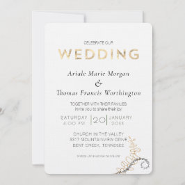 Light Oakwood Modern Einladung